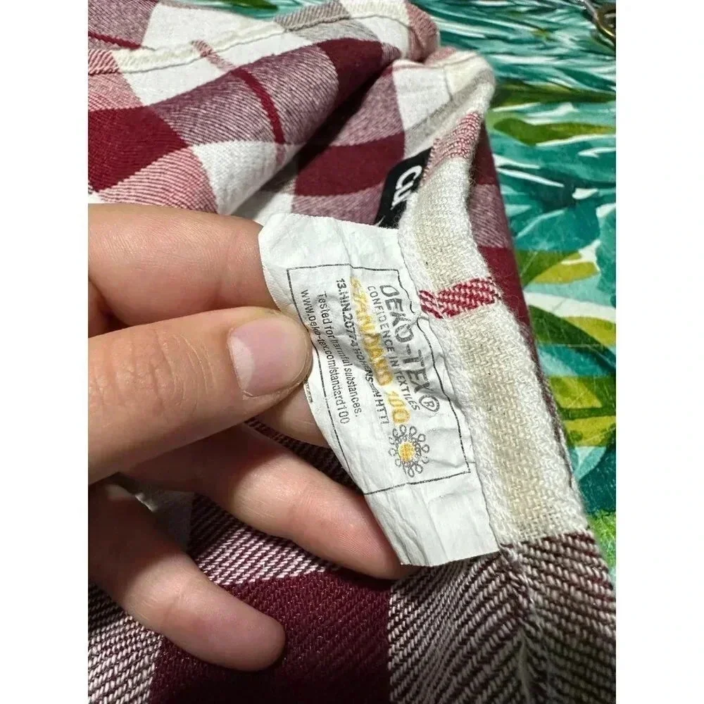 Cuisinart Red Plaid fabric tablecloth